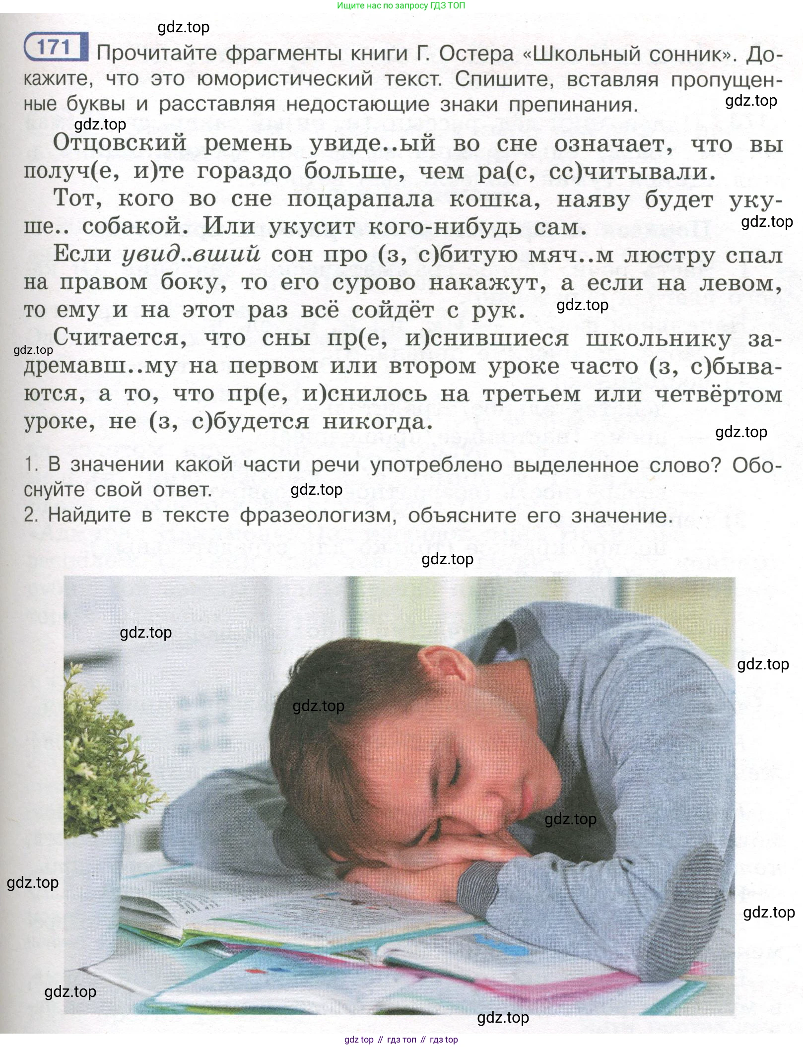 Русский язык, 7 класс Учебник, авторы: Рыбченкова Лидия Макаровна, Александрова Ольга Макаровна, Загоровская Ольга Владимировна, Нарушевич Андрей Георгиевич, Вакурова Ольга Фёдоровна, Григорьев Андрей Владимирович, Кузина Анна Николаевна, издательство Просвещение, Москва, 2019, коричневого цвета, Часть 1, страница 83, номер 171, Условие