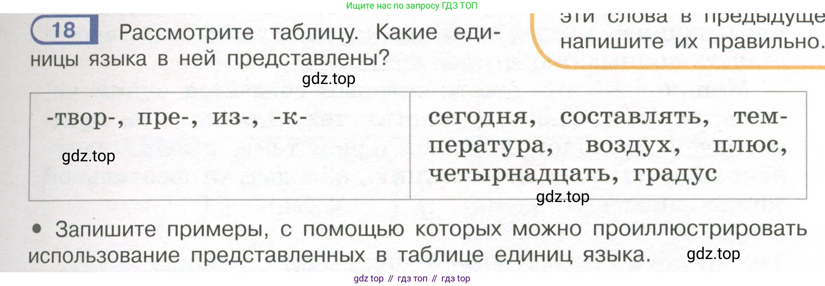 Русский язык, 7 класс Учебник, авторы: Рыбченкова Лидия Макаровна, Александрова Ольга Макаровна, Загоровская Ольга Владимировна, Нарушевич Андрей Георгиевич, Вакурова Ольга Фёдоровна, Григорьев Андрей Владимирович, Кузина Анна Николаевна, издательство Просвещение, Москва, 2019, коричневого цвета, Часть 1, страница 11, номер 18, Условие