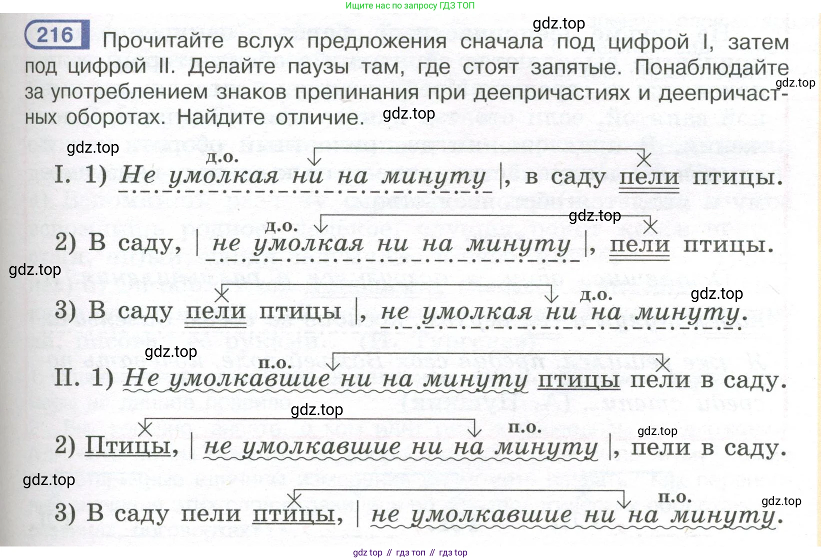 Русский язык, 7 класс Учебник, авторы: Рыбченкова Лидия Макаровна, Александрова Ольга Макаровна, Загоровская Ольга Владимировна, Нарушевич Андрей Георгиевич, Вакурова Ольга Фёдоровна, Григорьев Андрей Владимирович, Кузина Анна Николаевна, издательство Просвещение, Москва, 2019, коричневого цвета, Часть 1, страница 103, номер 216, Условие
