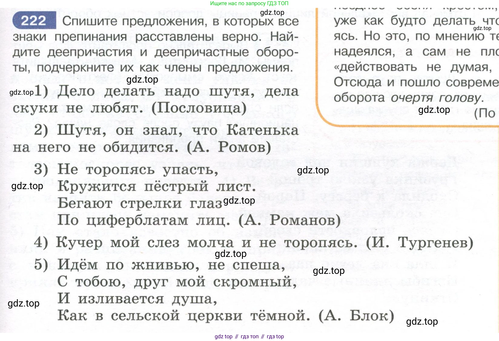 Русский язык, 7 класс Учебник, авторы: Рыбченкова Лидия Макаровна, Александрова Ольга Макаровна, Загоровская Ольга Владимировна, Нарушевич Андрей Георгиевич, Вакурова Ольга Фёдоровна, Григорьев Андрей Владимирович, Кузина Анна Николаевна, издательство Просвещение, Москва, 2019, коричневого цвета, Часть 1, страница 107, номер 222, Условие