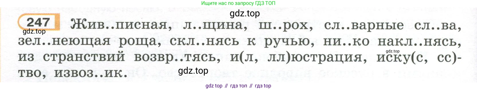 Русский язык, 7 класс Учебник, авторы: Рыбченкова Лидия Макаровна, Александрова Ольга Макаровна, Загоровская Ольга Владимировна, Нарушевич Андрей Георгиевич, Вакурова Ольга Фёдоровна, Григорьев Андрей Владимирович, Кузина Анна Николаевна, издательство Просвещение, Москва, 2019, коричневого цвета, Часть 1, страница 124, номер 247, Условие