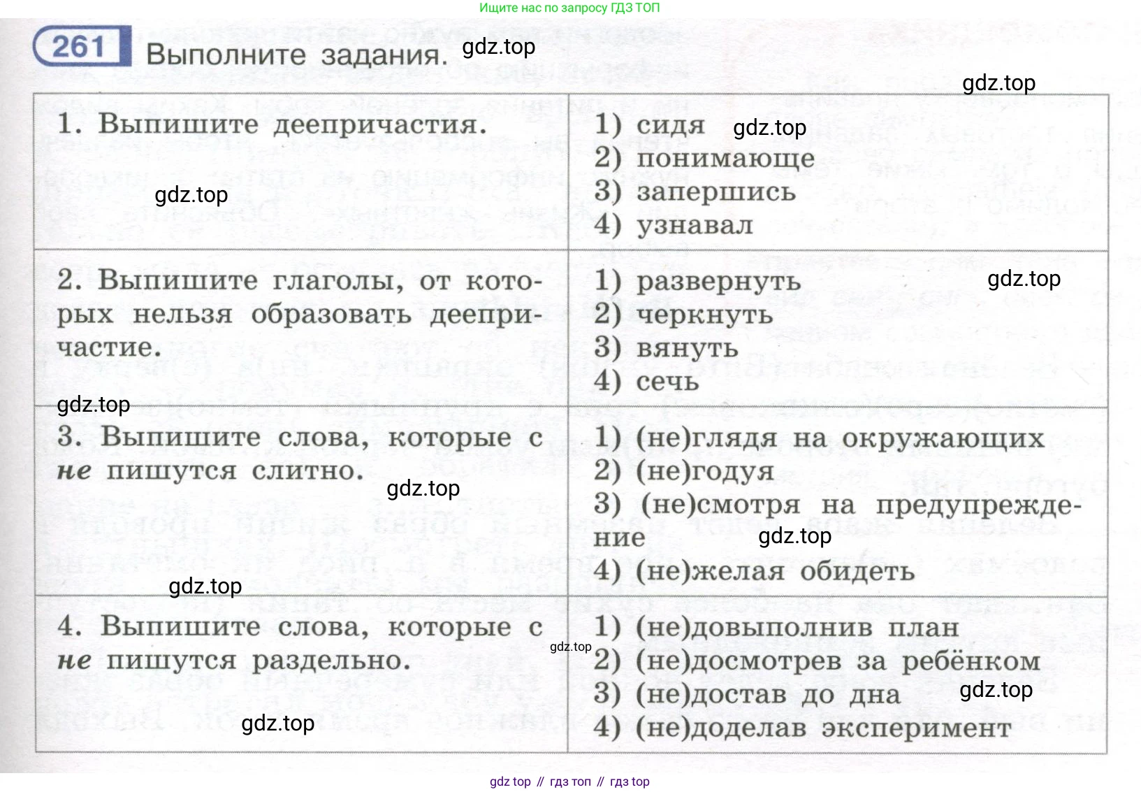 Русский язык, 7 класс Учебник, авторы: Рыбченкова Лидия Макаровна, Александрова Ольга Макаровна, Загоровская Ольга Владимировна, Нарушевич Андрей Георгиевич, Вакурова Ольга Фёдоровна, Григорьев Андрей Владимирович, Кузина Анна Николаевна, издательство Просвещение, Москва, 2019, коричневого цвета, Часть 1, страница 133, номер 261, Условие