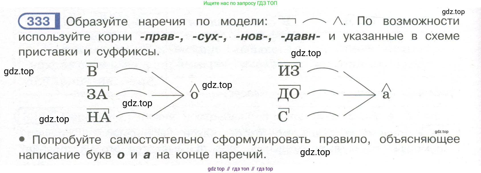 Русский язык, 7 класс Учебник, авторы: Рыбченкова Лидия Макаровна, Александрова Ольга Макаровна, Загоровская Ольга Владимировна, Нарушевич Андрей Георгиевич, Вакурова Ольга Фёдоровна, Григорьев Андрей Владимирович, Кузина Анна Николаевна, издательство Просвещение, Москва, 2019, коричневого цвета, Часть 2, страница 34, номер 333, Условие