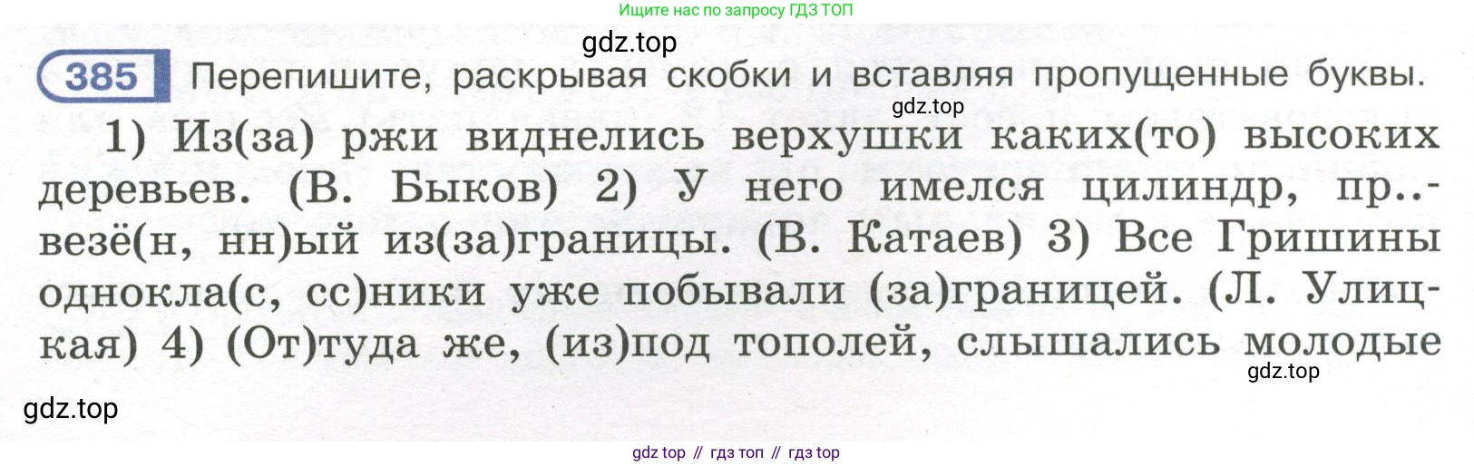 Русский язык, 7 класс Учебник, авторы: Рыбченкова Лидия Макаровна, Александрова Ольга Макаровна, Загоровская Ольга Владимировна, Нарушевич Андрей Георгиевич, Вакурова Ольга Фёдоровна, Григорьев Андрей Владимирович, Кузина Анна Николаевна, издательство Просвещение, Москва, 2019, коричневого цвета, Часть 2, страница 54, номер 385, Условие