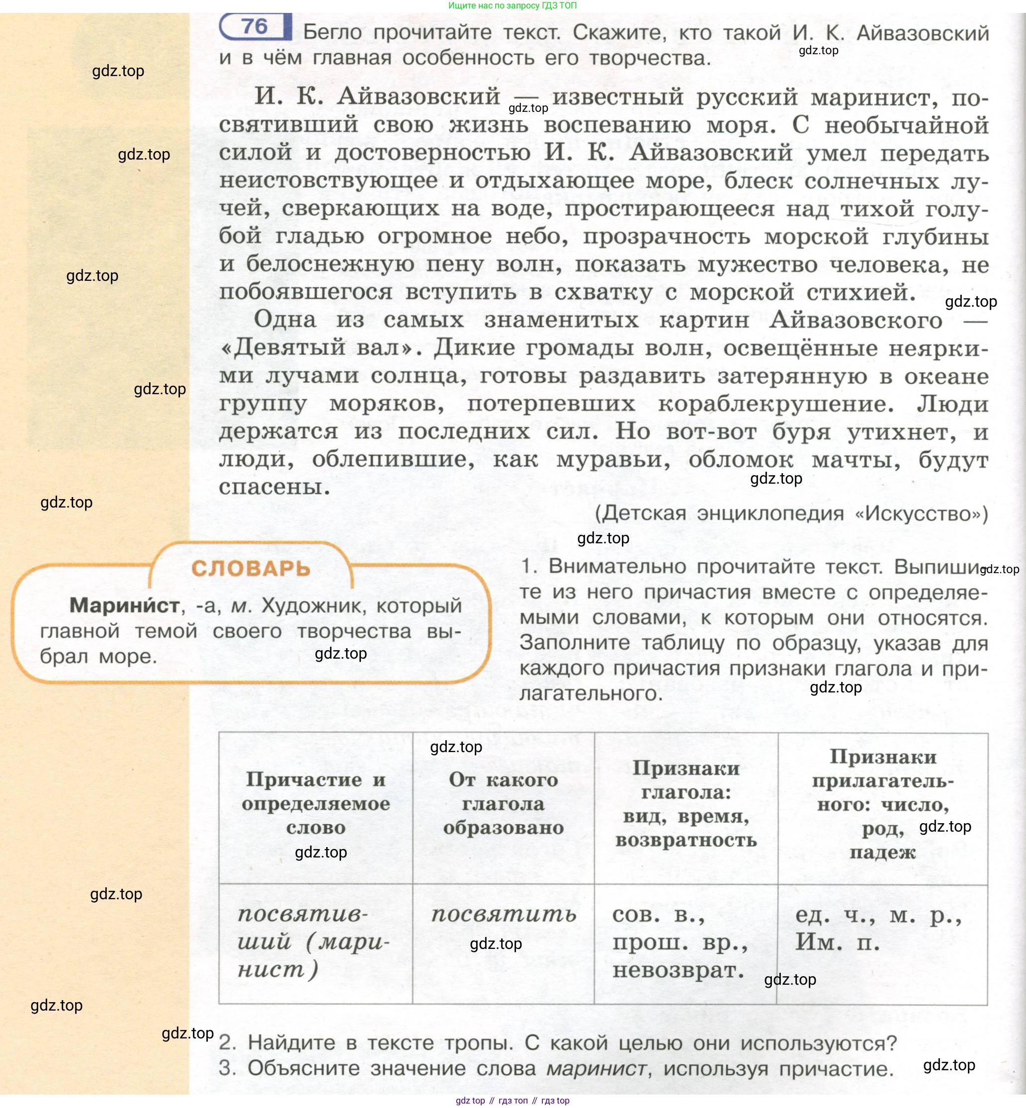 Русский язык, 7 класс Учебник, авторы: Рыбченкова Лидия Макаровна, Александрова Ольга Макаровна, Загоровская Ольга Владимировна, Нарушевич Андрей Георгиевич, Вакурова Ольга Фёдоровна, Григорьев Андрей Владимирович, Кузина Анна Николаевна, издательство Просвещение, Москва, 2019, коричневого цвета, Часть 1, страница 44, номер 76, Условие
