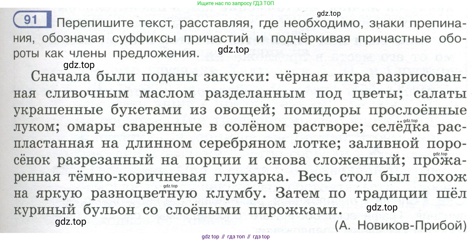 Русский язык, 7 класс Учебник, авторы: Рыбченкова Лидия Макаровна, Александрова Ольга Макаровна, Загоровская Ольга Владимировна, Нарушевич Андрей Георгиевич, Вакурова Ольга Фёдоровна, Григорьев Андрей Владимирович, Кузина Анна Николаевна, издательство Просвещение, Москва, 2019, коричневого цвета, Часть 1, страница 49, номер 91, Условие