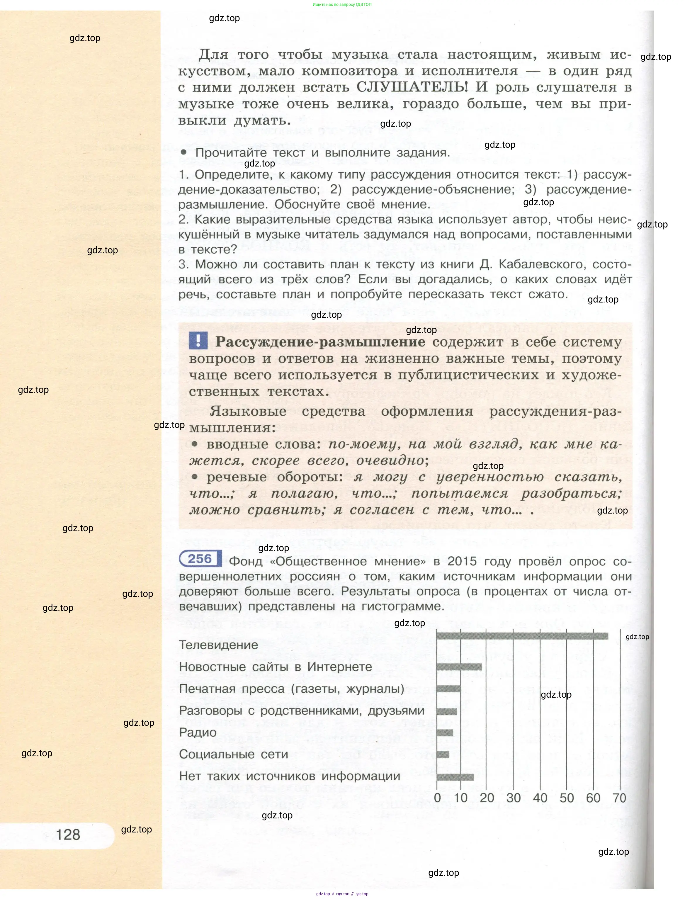 Русский язык, 7 класс Учебник, авторы: Рыбченкова Лидия Макаровна, Александрова Ольга Макаровна, Загоровская Ольга Владимировна, Нарушевич Андрей Георгиевич, Вакурова Ольга Фёдоровна, Григорьев Андрей Владимирович, Кузина Анна Николаевна, издательство Просвещение, Москва, 2019, коричневого цвета, Часть 1, страница 128