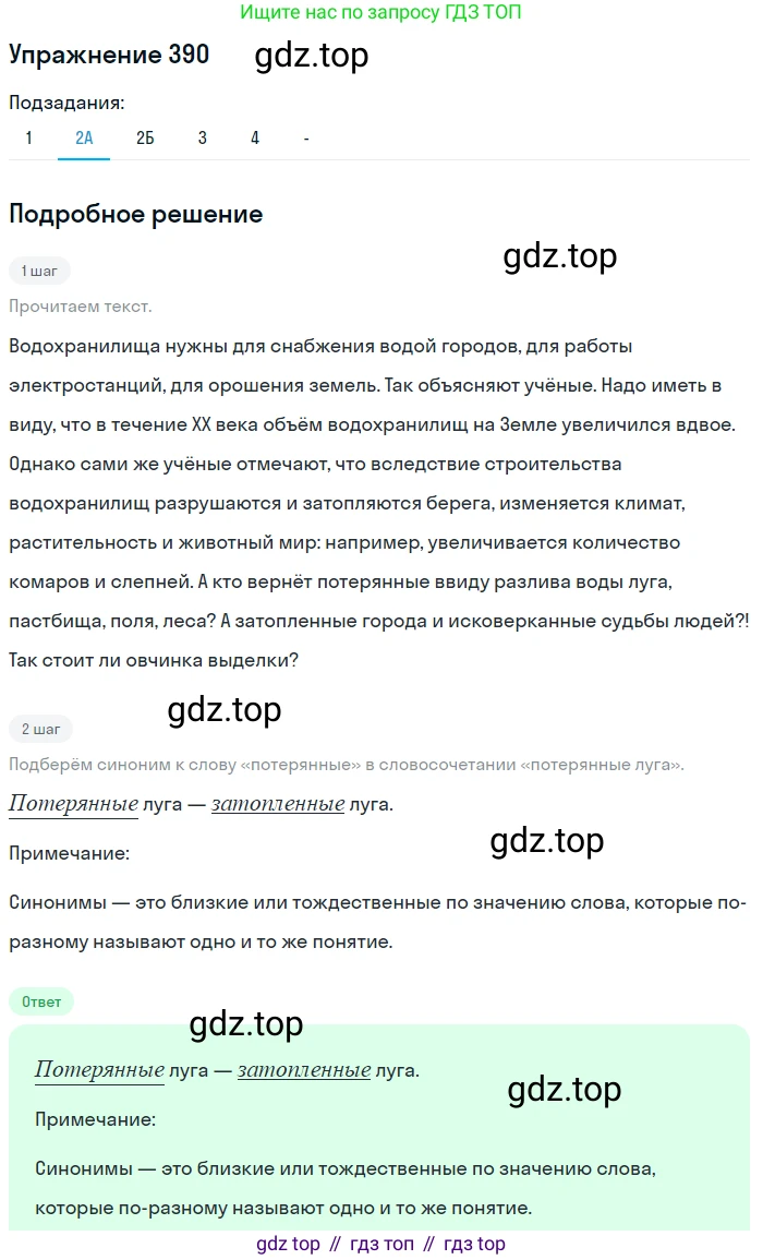 Русский язык, 7 класс Учебник, авторы: Рыбченкова Лидия Макаровна, Александрова Ольга Макаровна, Загоровская Ольга Владимировна, Нарушевич Андрей Георгиевич, Вакурова Ольга Фёдоровна, Григорьев Андрей Владимирович, Кузина Анна Николаевна, издательство Просвещение, Москва, 2019, коричневого цвета, Часть 2, страница 57, номер 390, Решение 1 (продолжение 3)