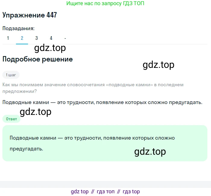 Русский язык, 7 класс Учебник, авторы: Рыбченкова Лидия Макаровна, Александрова Ольга Макаровна, Загоровская Ольга Владимировна, Нарушевич Андрей Георгиевич, Вакурова Ольга Фёдоровна, Григорьев Андрей Владимирович, Кузина Анна Николаевна, издательство Просвещение, Москва, 2019, коричневого цвета, Часть 2, страница 81, номер 447, Решение 1 (продолжение 3)