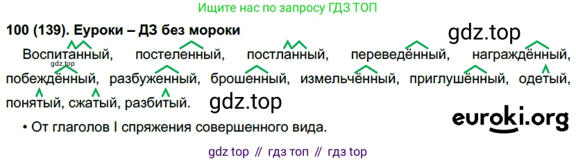 Русский язык, 7 класс Учебник, авторы: Рыбченкова Лидия Макаровна, Александрова Ольга Макаровна, Загоровская Ольга Владимировна, Нарушевич Андрей Георгиевич, Вакурова Ольга Фёдоровна, Григорьев Андрей Владимирович, Кузина Анна Николаевна, издательство Просвещение, Москва, 2019, коричневого цвета, Часть 1, страница 70, номер 139, Решение 2