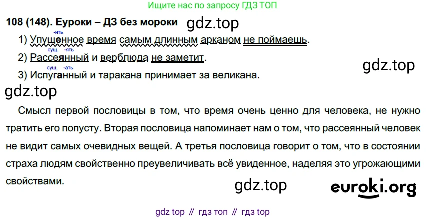 Русский язык, 7 класс Учебник, авторы: Рыбченкова Лидия Макаровна, Александрова Ольга Макаровна, Загоровская Ольга Владимировна, Нарушевич Андрей Георгиевич, Вакурова Ольга Фёдоровна, Григорьев Андрей Владимирович, Кузина Анна Николаевна, издательство Просвещение, Москва, 2019, коричневого цвета, Часть 1, страница 73, номер 148, Решение 2