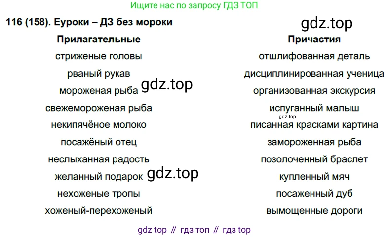 Русский язык, 7 класс Учебник, авторы: Рыбченкова Лидия Макаровна, Александрова Ольга Макаровна, Загоровская Ольга Владимировна, Нарушевич Андрей Георгиевич, Вакурова Ольга Фёдоровна, Григорьев Андрей Владимирович, Кузина Анна Николаевна, издательство Просвещение, Москва, 2019, коричневого цвета, Часть 1, страница 78, номер 158, Решение 2