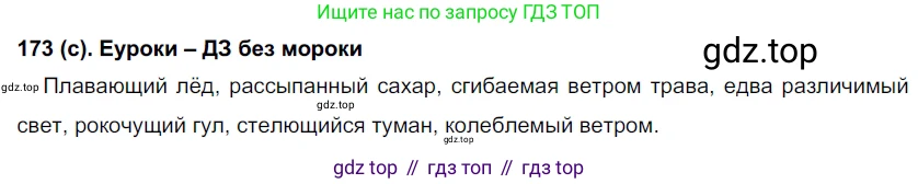 Русский язык, 7 класс Учебник, авторы: Рыбченкова Лидия Макаровна, Александрова Ольга Макаровна, Загоровская Ольга Владимировна, Нарушевич Андрей Георгиевич, Вакурова Ольга Фёдоровна, Григорьев Андрей Владимирович, Кузина Анна Николаевна, издательство Просвещение, Москва, 2019, коричневого цвета, Часть 1, страница 84, номер 173, Решение 2