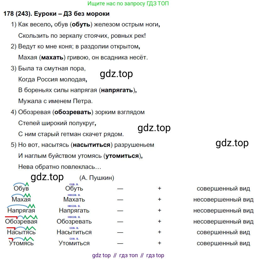 Русский язык, 7 класс Учебник, авторы: Рыбченкова Лидия Макаровна, Александрова Ольга Макаровна, Загоровская Ольга Владимировна, Нарушевич Андрей Георгиевич, Вакурова Ольга Фёдоровна, Григорьев Андрей Владимирович, Кузина Анна Николаевна, издательство Просвещение, Москва, 2019, коричневого цвета, Часть 1, страница 120, номер 243, Решение 2