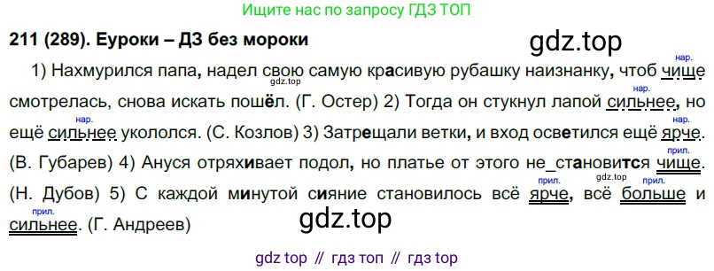 Русский язык, 7 класс Учебник, авторы: Рыбченкова Лидия Макаровна, Александрова Ольга Макаровна, Загоровская Ольга Владимировна, Нарушевич Андрей Георгиевич, Вакурова Ольга Фёдоровна, Григорьев Андрей Владимирович, Кузина Анна Николаевна, издательство Просвещение, Москва, 2019, коричневого цвета, Часть 2, страница 12, номер 289, Решение 2