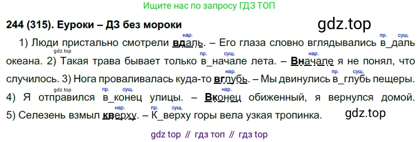 Русский язык, 7 класс Учебник, авторы: Рыбченкова Лидия Макаровна, Александрова Ольга Макаровна, Загоровская Ольга Владимировна, Нарушевич Андрей Георгиевич, Вакурова Ольга Фёдоровна, Григорьев Андрей Владимирович, Кузина Анна Николаевна, издательство Просвещение, Москва, 2019, коричневого цвета, Часть 2, страница 26, номер 315, Решение 2