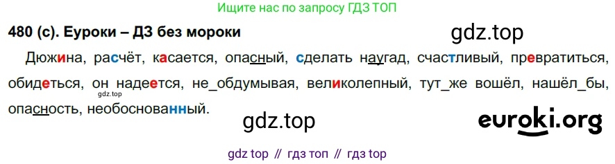 Русский язык, 7 класс Учебник, авторы: Рыбченкова Лидия Макаровна, Александрова Ольга Макаровна, Загоровская Ольга Владимировна, Нарушевич Андрей Георгиевич, Вакурова Ольга Фёдоровна, Григорьев Андрей Владимирович, Кузина Анна Николаевна, издательство Просвещение, Москва, 2019, коричневого цвета, Часть 2, страница 101, номер 480, Решение 2 (продолжение 2)
