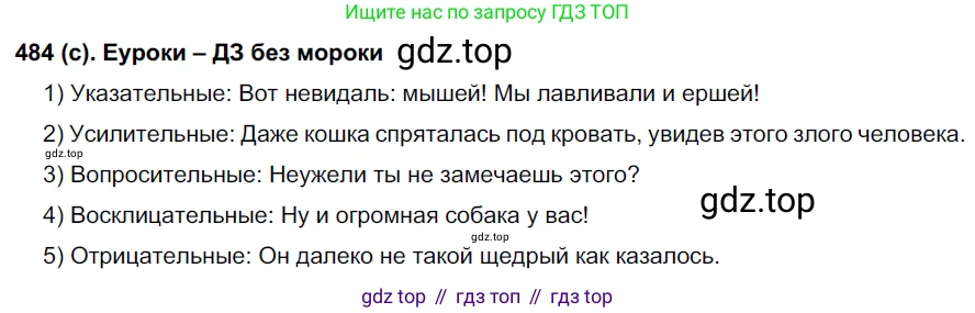 Русский язык, 7 класс Учебник, авторы: Рыбченкова Лидия Макаровна, Александрова Ольга Макаровна, Загоровская Ольга Владимировна, Нарушевич Андрей Георгиевич, Вакурова Ольга Фёдоровна, Григорьев Андрей Владимирович, Кузина Анна Николаевна, издательство Просвещение, Москва, 2019, коричневого цвета, Часть 2, страница 102, номер 484, Решение 2
