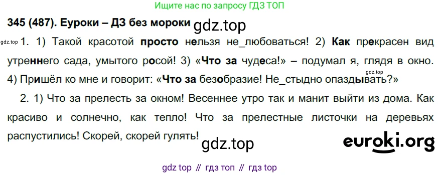 Русский язык, 7 класс Учебник, авторы: Рыбченкова Лидия Макаровна, Александрова Ольга Макаровна, Загоровская Ольга Владимировна, Нарушевич Андрей Георгиевич, Вакурова Ольга Фёдоровна, Григорьев Андрей Владимирович, Кузина Анна Николаевна, издательство Просвещение, Москва, 2019, коричневого цвета, Часть 2, страница 104, номер 487, Решение 2