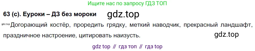 Русский язык, 7 класс Учебник, авторы: Рыбченкова Лидия Макаровна, Александрова Ольга Макаровна, Загоровская Ольга Владимировна, Нарушевич Андрей Георгиевич, Вакурова Ольга Фёдоровна, Григорьев Андрей Владимирович, Кузина Анна Николаевна, издательство Просвещение, Москва, 2019, коричневого цвета, Часть 1, страница 37, номер 63, Решение 2