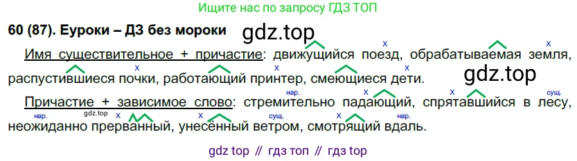 Русский язык, 7 класс Учебник, авторы: Рыбченкова Лидия Макаровна, Александрова Ольга Макаровна, Загоровская Ольга Владимировна, Нарушевич Андрей Георгиевич, Вакурова Ольга Фёдоровна, Григорьев Андрей Владимирович, Кузина Анна Николаевна, издательство Просвещение, Москва, 2019, коричневого цвета, Часть 1, страница 48, номер 87, Решение 2