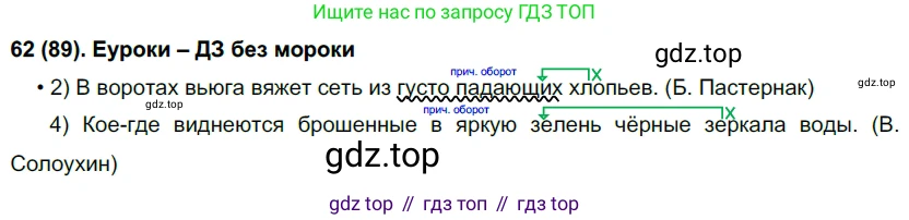 Русский язык, 7 класс Учебник, авторы: Рыбченкова Лидия Макаровна, Александрова Ольга Макаровна, Загоровская Ольга Владимировна, Нарушевич Андрей Георгиевич, Вакурова Ольга Фёдоровна, Григорьев Андрей Владимирович, Кузина Анна Николаевна, издательство Просвещение, Москва, 2019, коричневого цвета, Часть 1, страница 48, номер 89, Решение 2