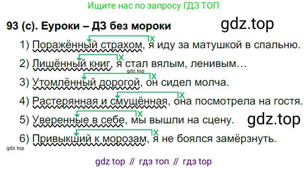 Русский язык, 7 класс Учебник, авторы: Рыбченкова Лидия Макаровна, Александрова Ольга Макаровна, Загоровская Ольга Владимировна, Нарушевич Андрей Георгиевич, Вакурова Ольга Фёдоровна, Григорьев Андрей Владимирович, Кузина Анна Николаевна, издательство Просвещение, Москва, 2019, коричневого цвета, Часть 1, страница 50, номер 93, Решение 2