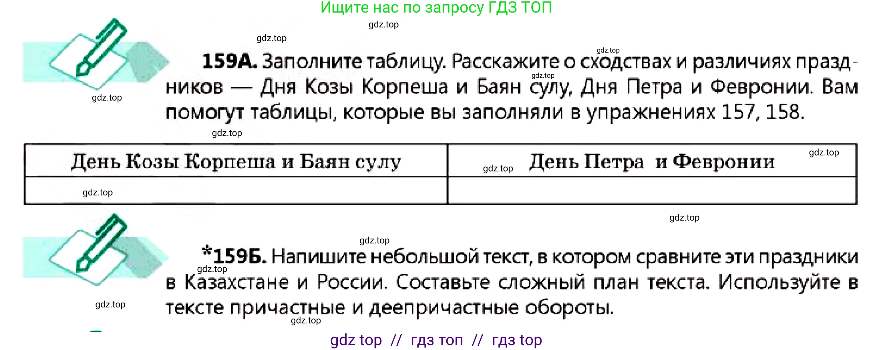 Русский язык, 7 класс Учебник, авторы: Сабитова Зинаида Какбаевна, Скляренко Ксения Сергеевна, Дюсенова Динара Сагимжановна, Жанкидирова Гульжан Токтарбековна, издательство Мектеп, Алматы, 2025, страница 90, номер 159, Условие