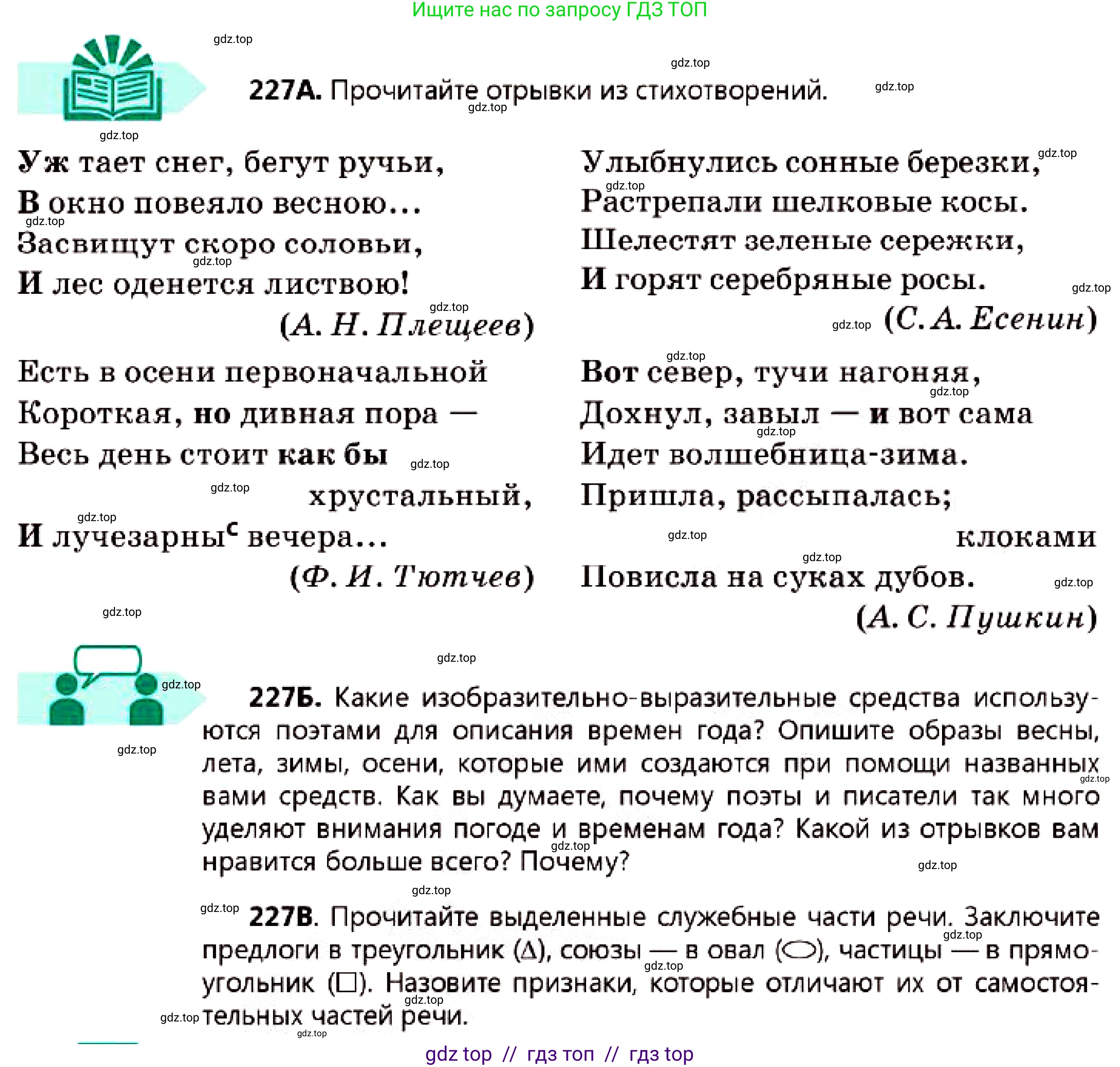 Русский язык, 7 класс Учебник, авторы: Сабитова Зинаида Какбаевна, Скляренко Ксения Сергеевна, Дюсенова Динара Сагимжановна, Жанкидирова Гульжан Токтарбековна, издательство Мектеп, Алматы, 2025, страница 126, номер 227, Условие