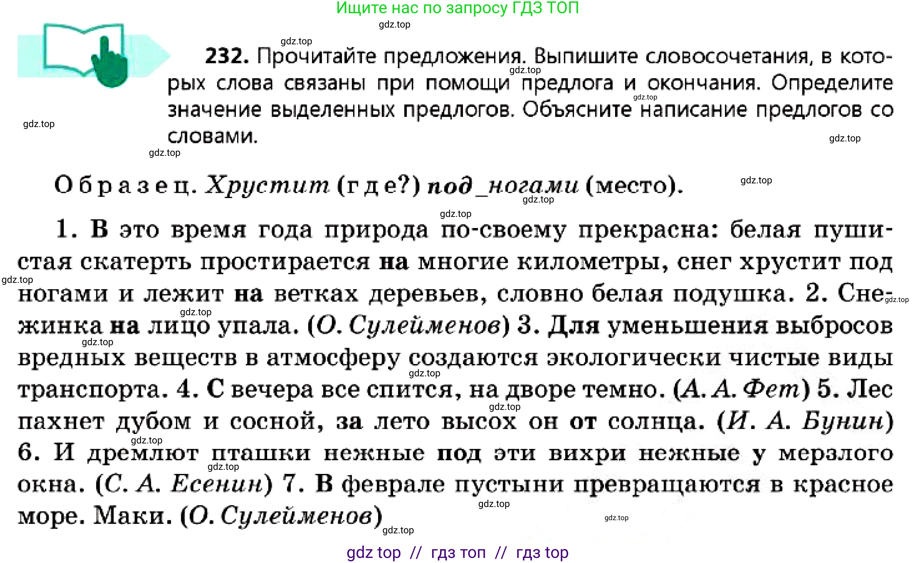 Русский язык, 7 класс Учебник, авторы: Сабитова Зинаида Какбаевна, Скляренко Ксения Сергеевна, Дюсенова Динара Сагимжановна, Жанкидирова Гульжан Токтарбековна, издательство Мектеп, Алматы, 2025, страница 129, номер 232, Условие