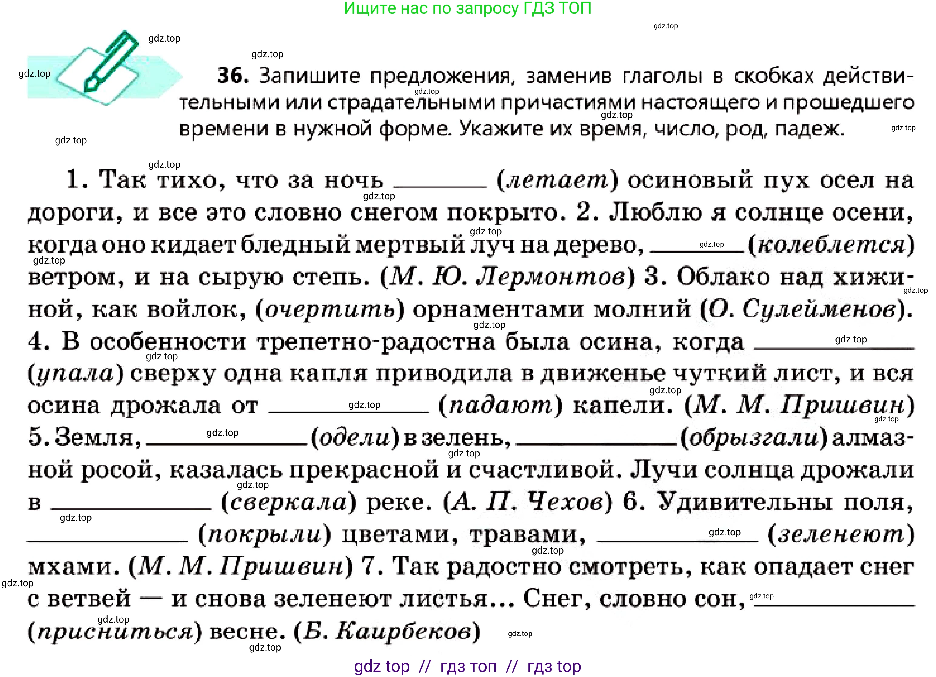 Русский язык, 7 класс Учебник, авторы: Сабитова Зинаида Какбаевна, Скляренко Ксения Сергеевна, Дюсенова Динара Сагимжановна, Жанкидирова Гульжан Токтарбековна, издательство Мектеп, Алматы, 2025, страница 21, номер 36, Условие