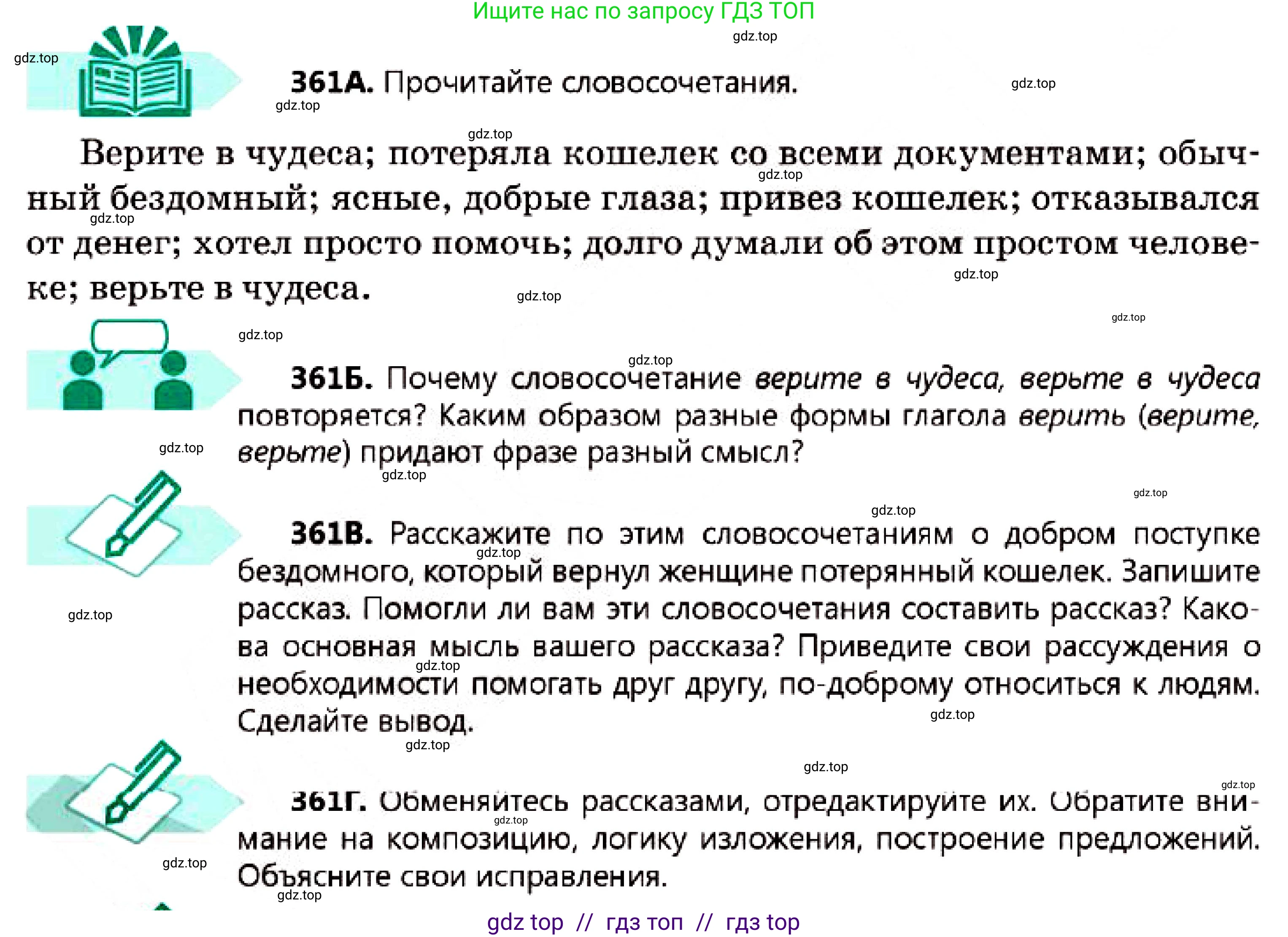 Русский язык, 7 класс Учебник, авторы: Сабитова Зинаида Какбаевна, Скляренко Ксения Сергеевна, Дюсенова Динара Сагимжановна, Жанкидирова Гульжан Токтарбековна, издательство Мектеп, Алматы, 2025, страница 200, номер 361, Условие
