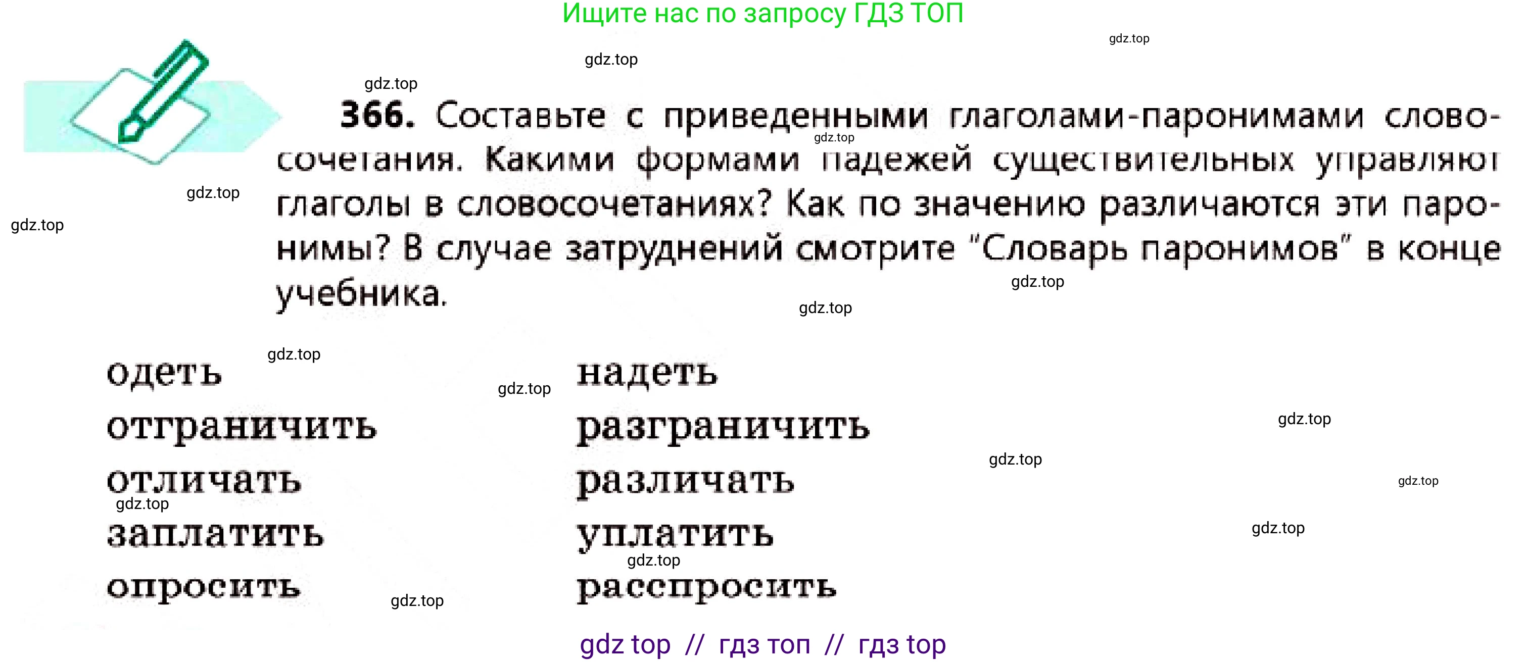 Русский язык, 7 класс Учебник, авторы: Сабитова Зинаида Какбаевна, Скляренко Ксения Сергеевна, Дюсенова Динара Сагимжановна, Жанкидирова Гульжан Токтарбековна, издательство Мектеп, Алматы, 2025, страница 202, номер 366, Условие