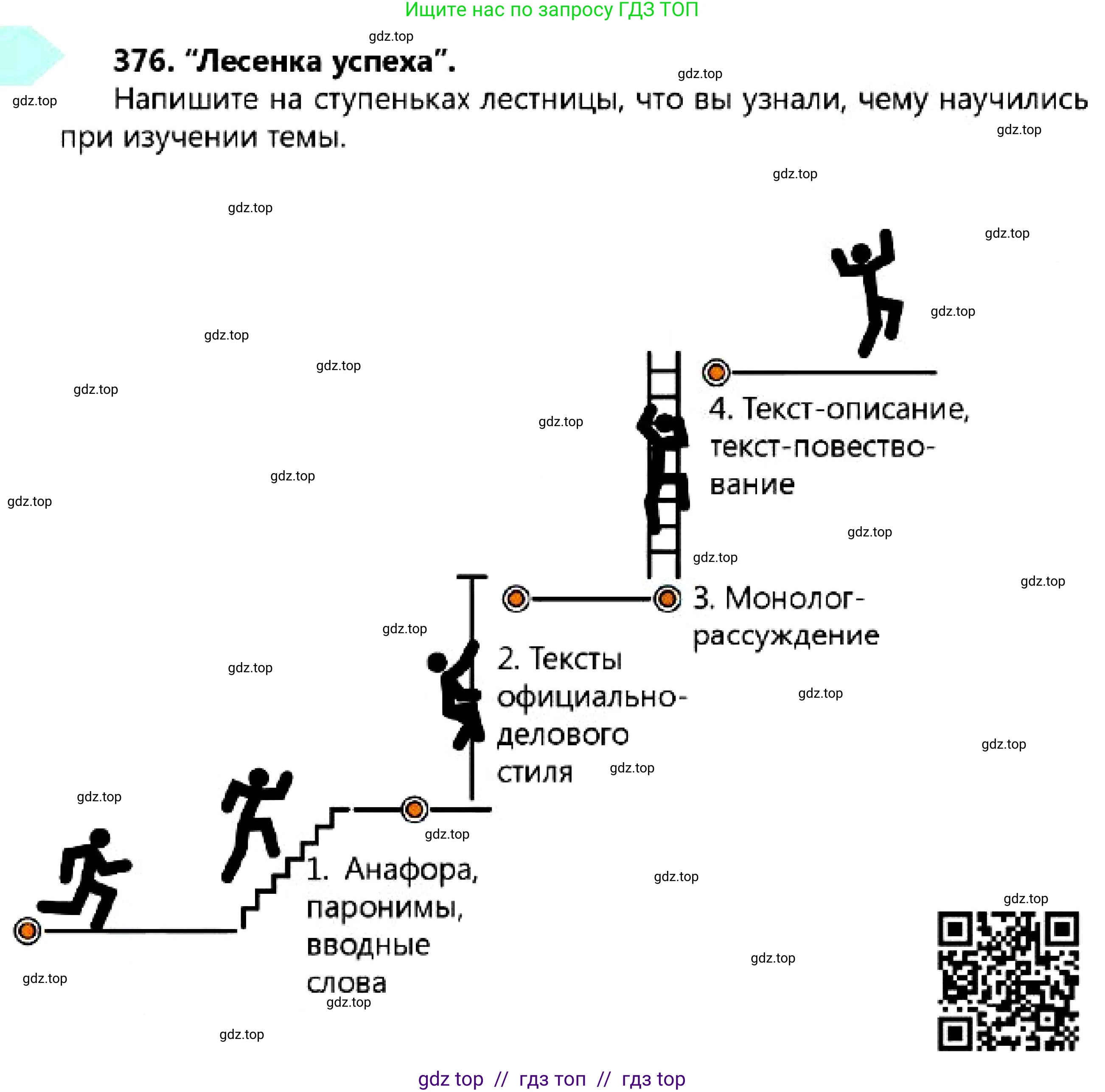 Русский язык, 7 класс Учебник, авторы: Сабитова Зинаида Какбаевна, Скляренко Ксения Сергеевна, Дюсенова Динара Сагимжановна, Жанкидирова Гульжан Токтарбековна, издательство Мектеп, Алматы, 2025, страница 207, номер 376, Условие