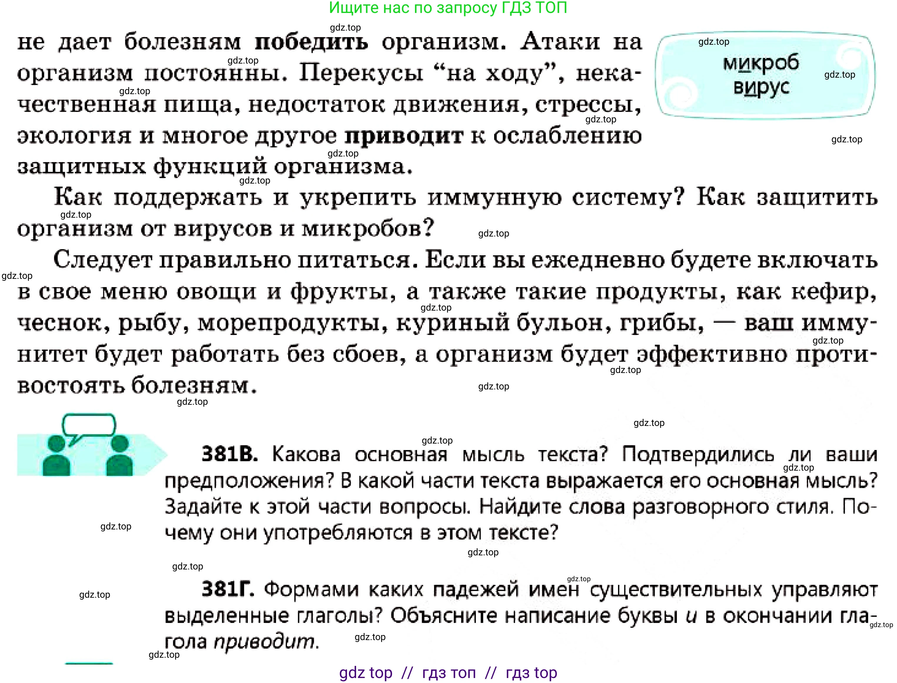Русский язык, 7 класс Учебник, авторы: Сабитова Зинаида Какбаевна, Скляренко Ксения Сергеевна, Дюсенова Динара Сагимжановна, Жанкидирова Гульжан Токтарбековна, издательство Мектеп, Алматы, 2025, страница 210, номер 381, Условие (продолжение 2)
