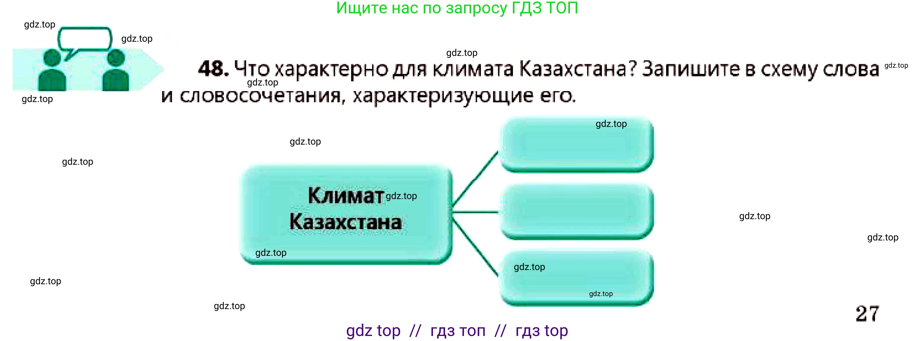 Русский язык, 7 класс Учебник, авторы: Сабитова Зинаида Какбаевна, Скляренко Ксения Сергеевна, Дюсенова Динара Сагимжановна, Жанкидирова Гульжан Токтарбековна, издательство Мектеп, Алматы, 2025, страница 27, номер 48, Условие