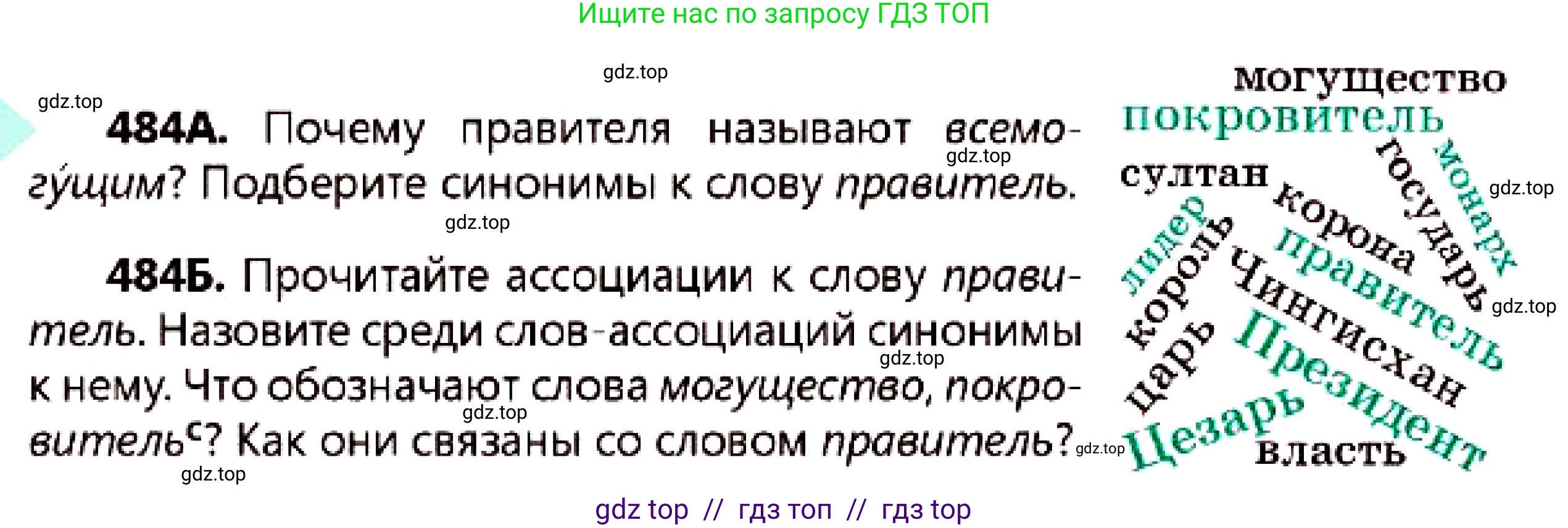 Русский язык, 7 класс Учебник, авторы: Сабитова Зинаида Какбаевна, Скляренко Ксения Сергеевна, Дюсенова Динара Сагимжановна, Жанкидирова Гульжан Токтарбековна, издательство Мектеп, Алматы, 2025, страница 263, номер 484, Условие