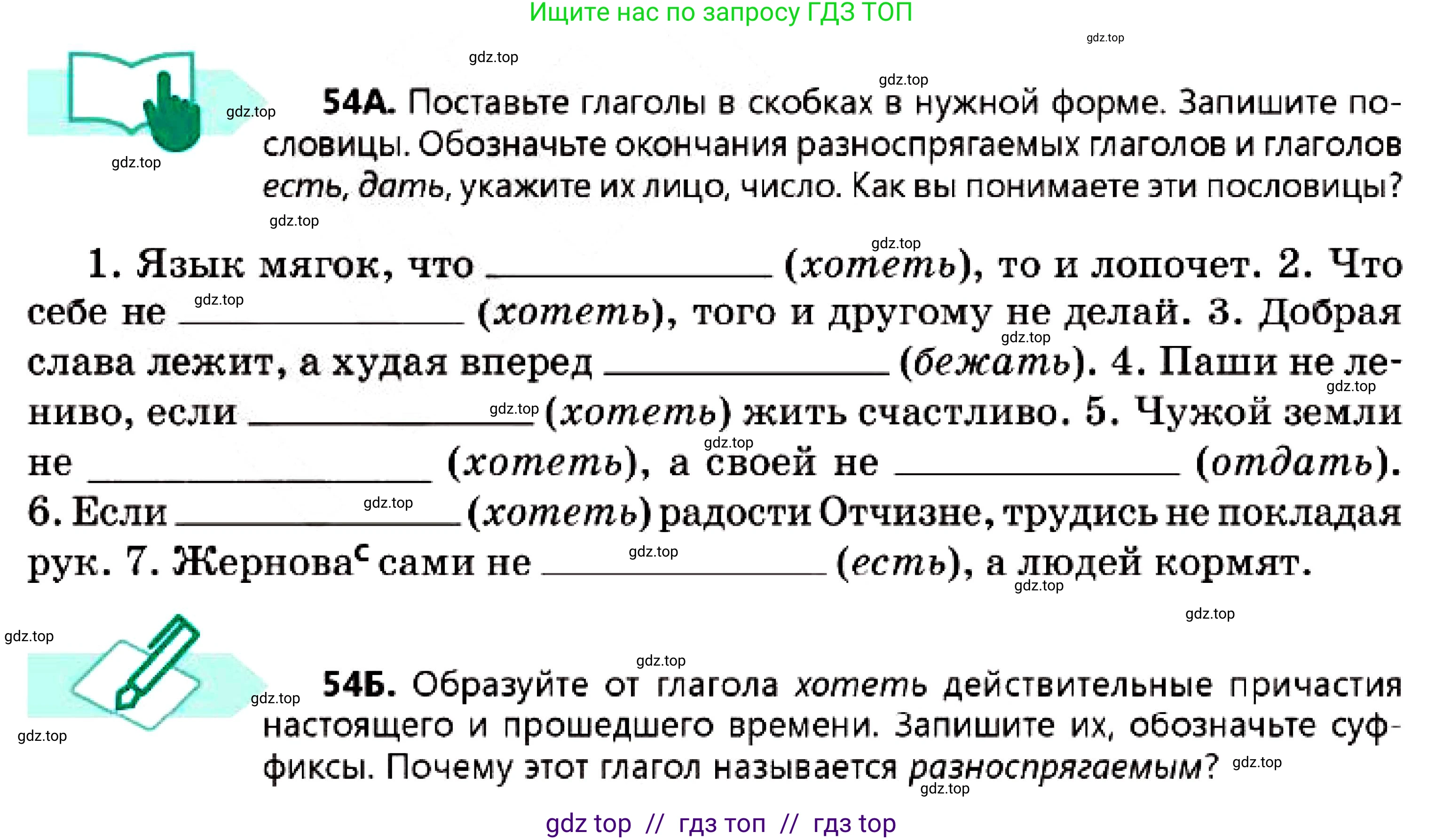 Русский язык, 7 класс Учебник, авторы: Сабитова Зинаида Какбаевна, Скляренко Ксения Сергеевна, Дюсенова Динара Сагимжановна, Жанкидирова Гульжан Токтарбековна, издательство Мектеп, Алматы, 2025, страница 31, номер 54, Условие