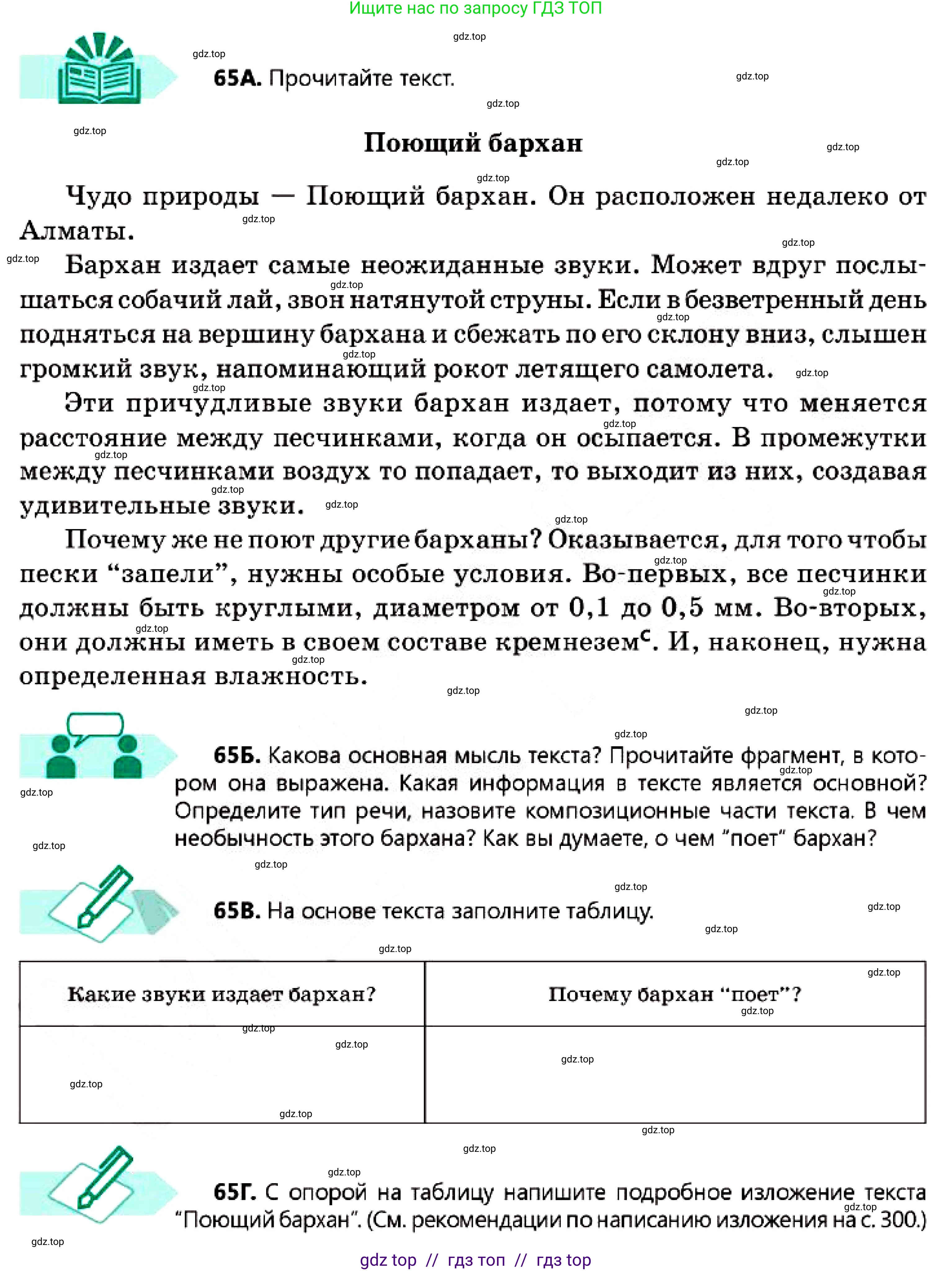 Русский язык, 7 класс Учебник, авторы: Сабитова Зинаида Какбаевна, Скляренко Ксения Сергеевна, Дюсенова Динара Сагимжановна, Жанкидирова Гульжан Токтарбековна, издательство Мектеп, Алматы, 2025, страница 38, номер 65, Условие