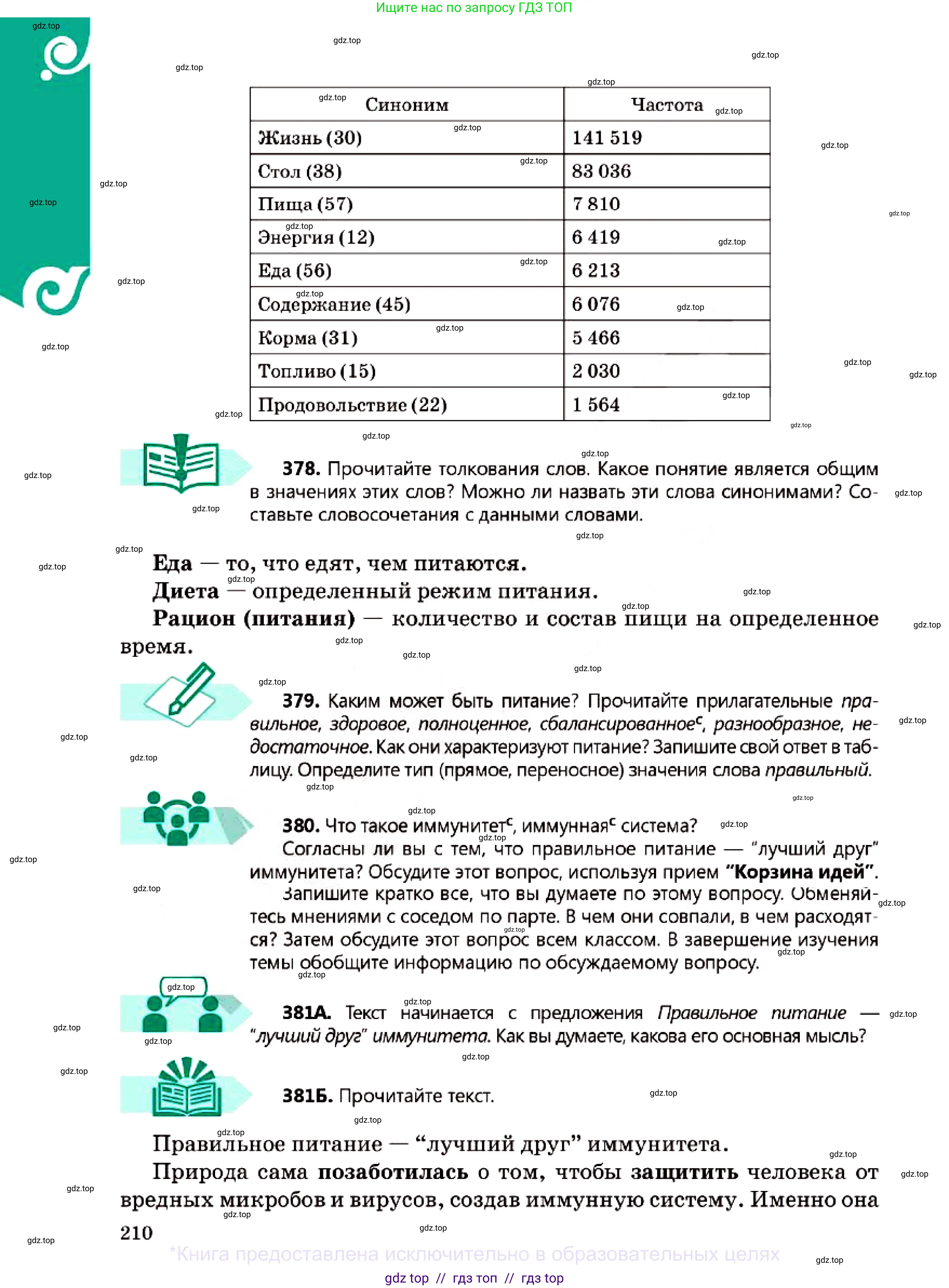 Русский язык, 7 класс Учебник, авторы: Сабитова Зинаида Какбаевна, Скляренко Ксения Сергеевна, Дюсенова Динара Сагимжановна, Жанкидирова Гульжан Токтарбековна, издательство Мектеп, Алматы, 2025, страница 210