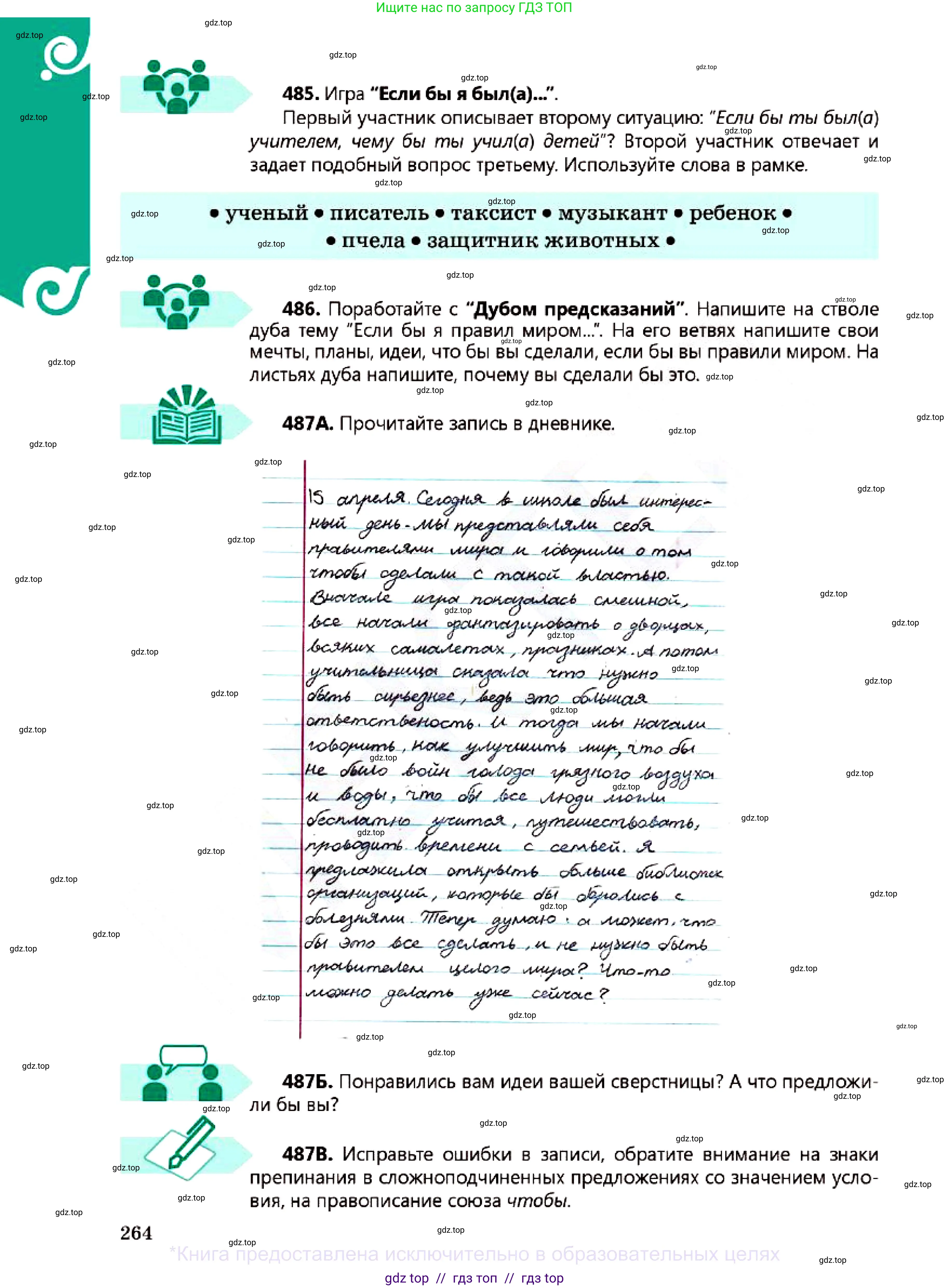 Русский язык, 7 класс Учебник, авторы: Сабитова Зинаида Какбаевна, Скляренко Ксения Сергеевна, Дюсенова Динара Сагимжановна, Жанкидирова Гульжан Токтарбековна, издательство Мектеп, Алматы, 2025, страница 264