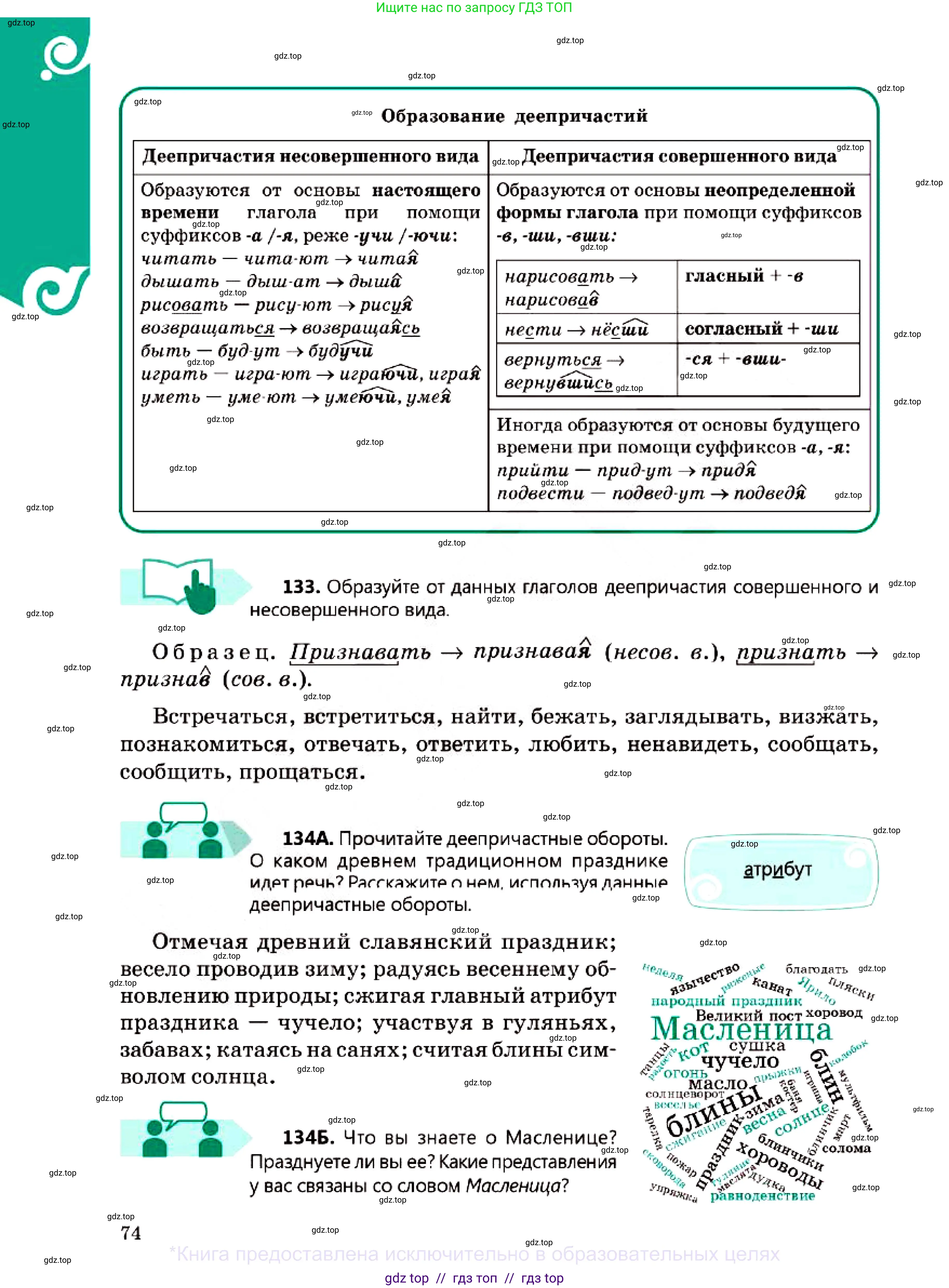 Русский язык, 7 класс Учебник, авторы: Сабитова Зинаида Какбаевна, Скляренко Ксения Сергеевна, Дюсенова Динара Сагимжановна, Жанкидирова Гульжан Токтарбековна, издательство Мектеп, Алматы, 2025, страница 74