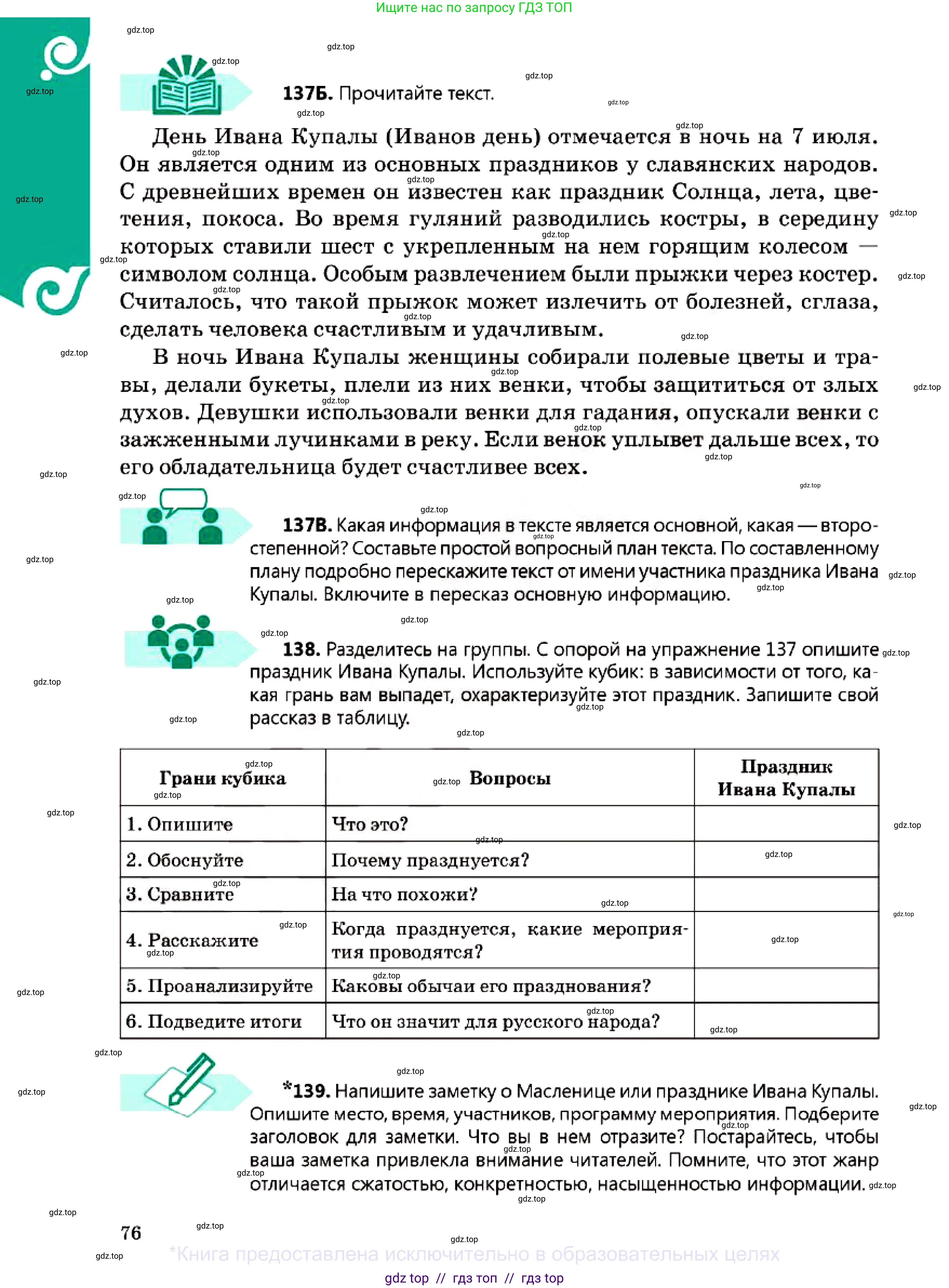 Русский язык, 7 класс Учебник, авторы: Сабитова Зинаида Какбаевна, Скляренко Ксения Сергеевна, Дюсенова Динара Сагимжановна, Жанкидирова Гульжан Токтарбековна, издательство Мектеп, Алматы, 2025, страница 76