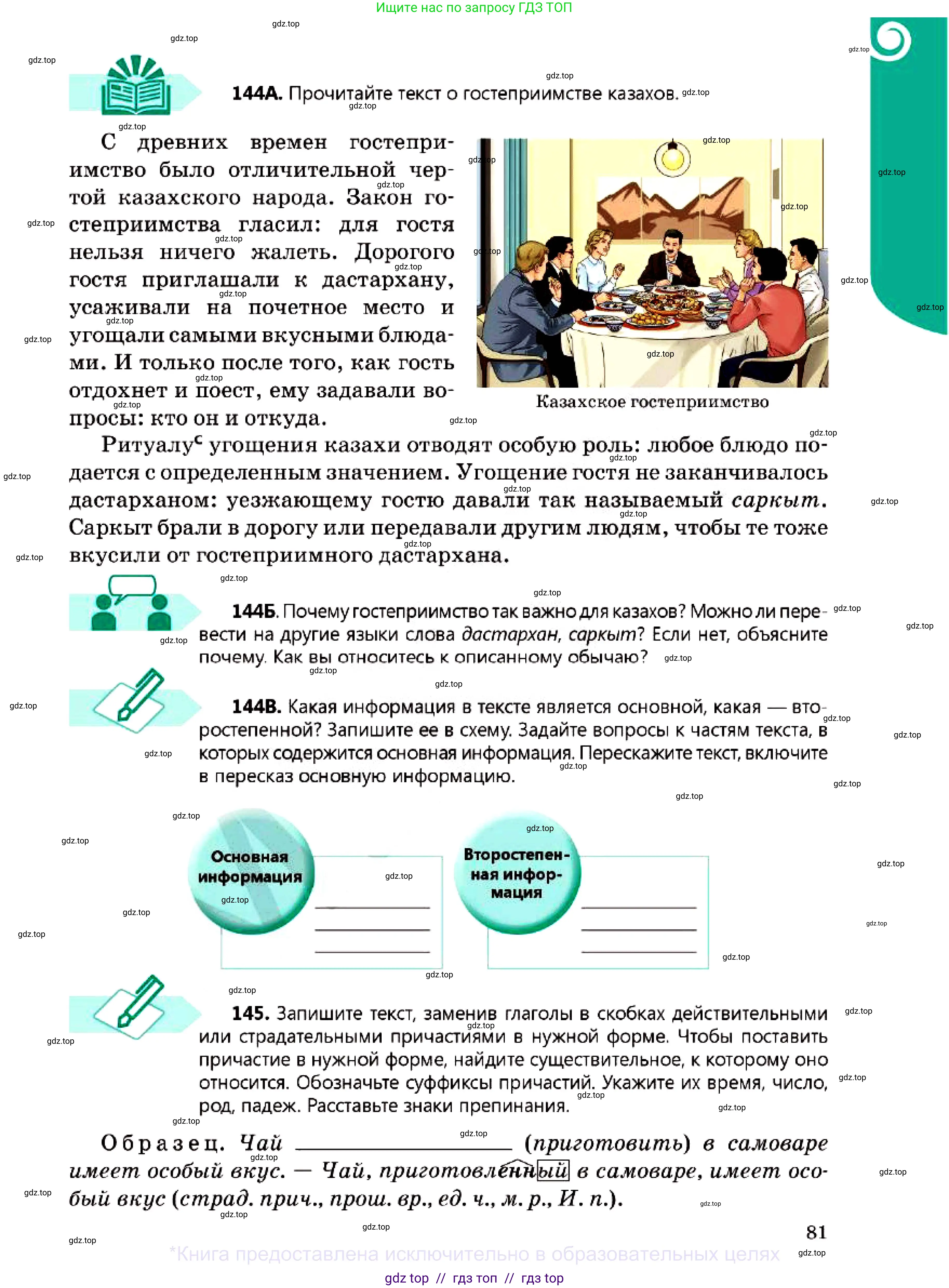 Русский язык, 7 класс Учебник, авторы: Сабитова Зинаида Какбаевна, Скляренко Ксения Сергеевна, Дюсенова Динара Сагимжановна, Жанкидирова Гульжан Токтарбековна, издательство Мектеп, Алматы, 2025, страница 81