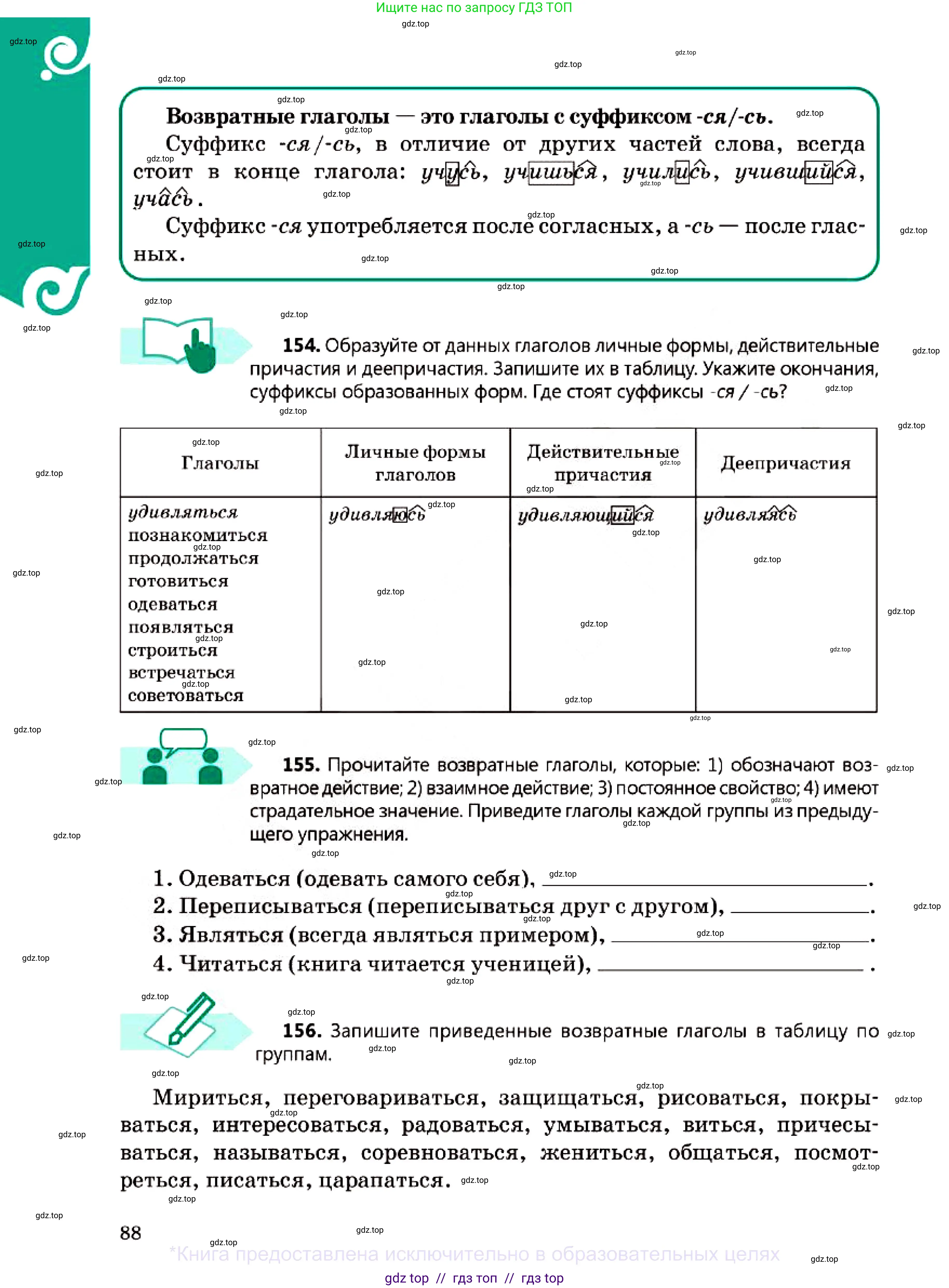Русский язык, 7 класс Учебник, авторы: Сабитова Зинаида Какбаевна, Скляренко Ксения Сергеевна, Дюсенова Динара Сагимжановна, Жанкидирова Гульжан Токтарбековна, издательство Мектеп, Алматы, 2025, страница 88