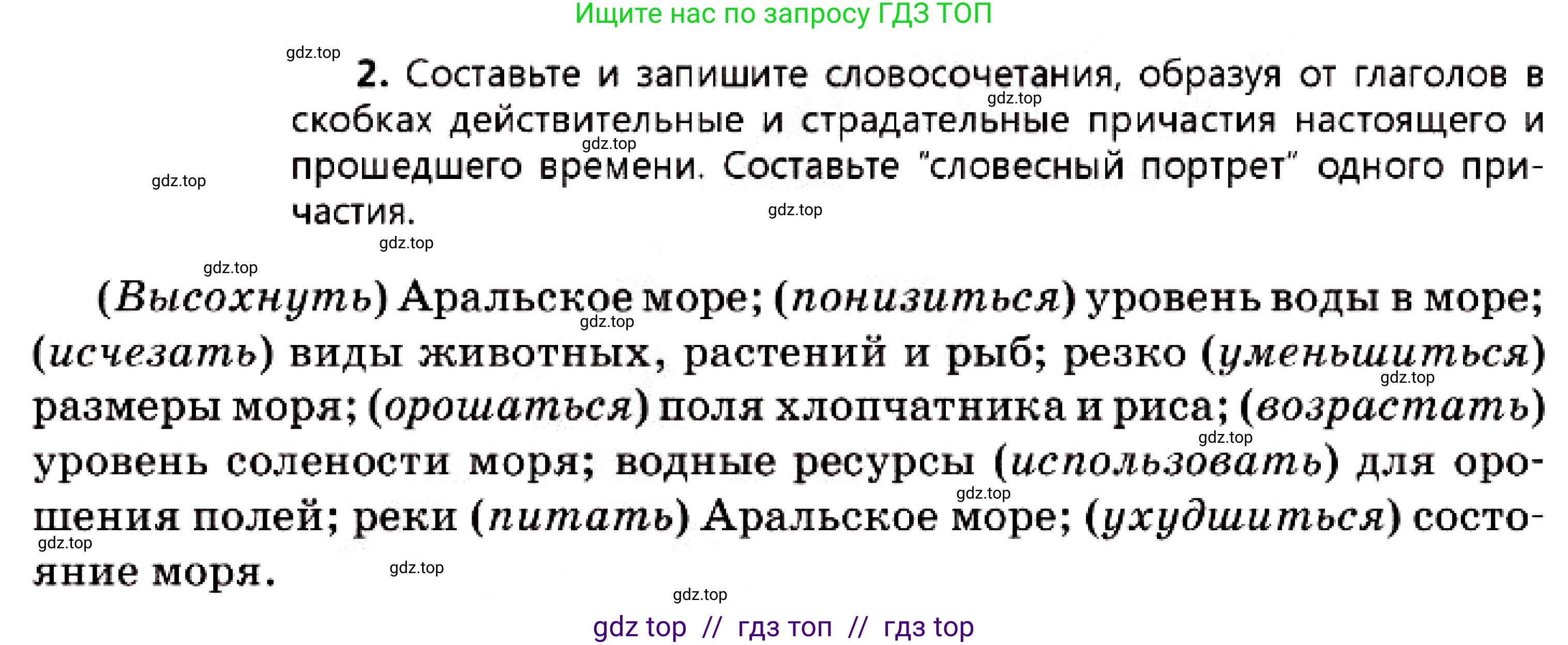Русский язык, 7 класс Учебник, авторы: Сабитова Зинаида Какбаевна, Скляренко Ксения Сергеевна, Дюсенова Динара Сагимжановна, Жанкидирова Гульжан Токтарбековна, издательство Мектеп, Алматы, 2025, страница 58, номер 2, Условие