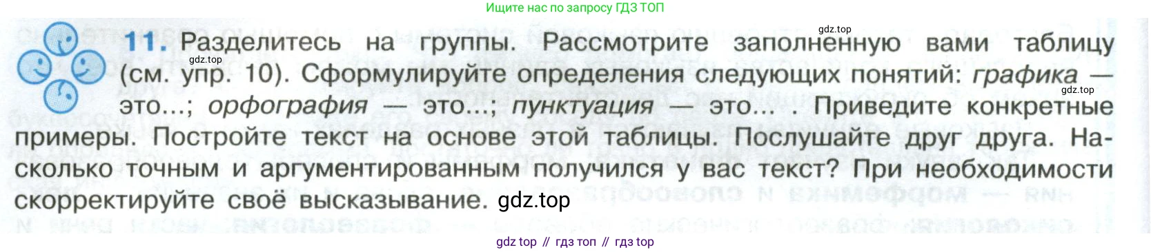 Русский язык, 8 класс Учебник, авторы: Бархударов Степан Григорьевич, Крючков Сергей Ефимович, Максимов Леонард Юрьевич, Чешко Лев Антонович, Николина Наталия Анатольевна, Мишина Клара Ивановна, Текучева Ирина Викторовна, Курцева Зоя Ивановна, Комиссарова Людмила Юрьевна, издательство Просвещение, Москва, 2023, зелёного цвета, страница 12, номер 11, Условие 2023