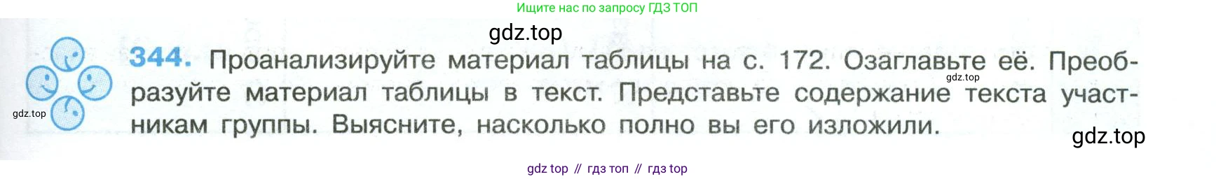 Русский язык, 8 класс Учебник, авторы: Бархударов Степан Григорьевич, Крючков Сергей Ефимович, Максимов Леонард Юрьевич, Чешко Лев Антонович, Николина Наталия Анатольевна, Мишина Клара Ивановна, Текучева Ирина Викторовна, Курцева Зоя Ивановна, Комиссарова Людмила Юрьевна, издательство Просвещение, Москва, 2023, зелёного цвета, страница 171, номер 344, Условие 2023