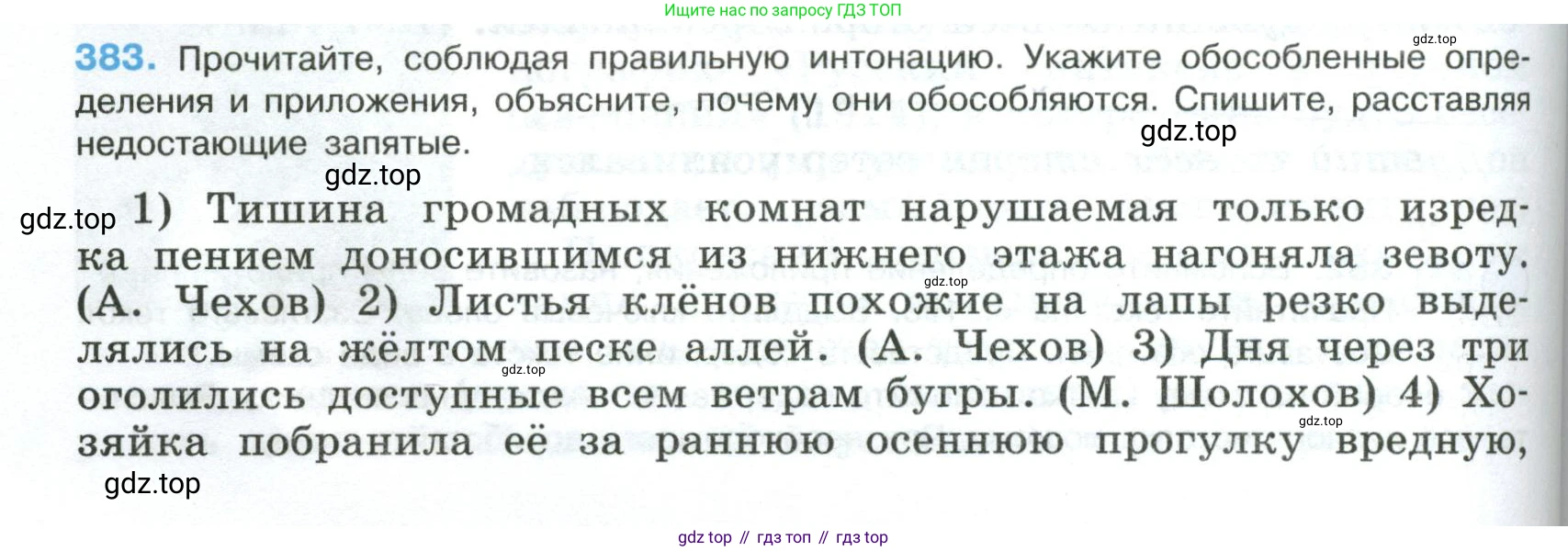 Русский язык, 8 класс Учебник, авторы: Бархударов Степан Григорьевич, Крючков Сергей Ефимович, Максимов Леонард Юрьевич, Чешко Лев Антонович, Николина Наталия Анатольевна, Мишина Клара Ивановна, Текучева Ирина Викторовна, Курцева Зоя Ивановна, Комиссарова Людмила Юрьевна, издательство Просвещение, Москва, 2023, зелёного цвета, страница 196, номер 383, Условие 2023