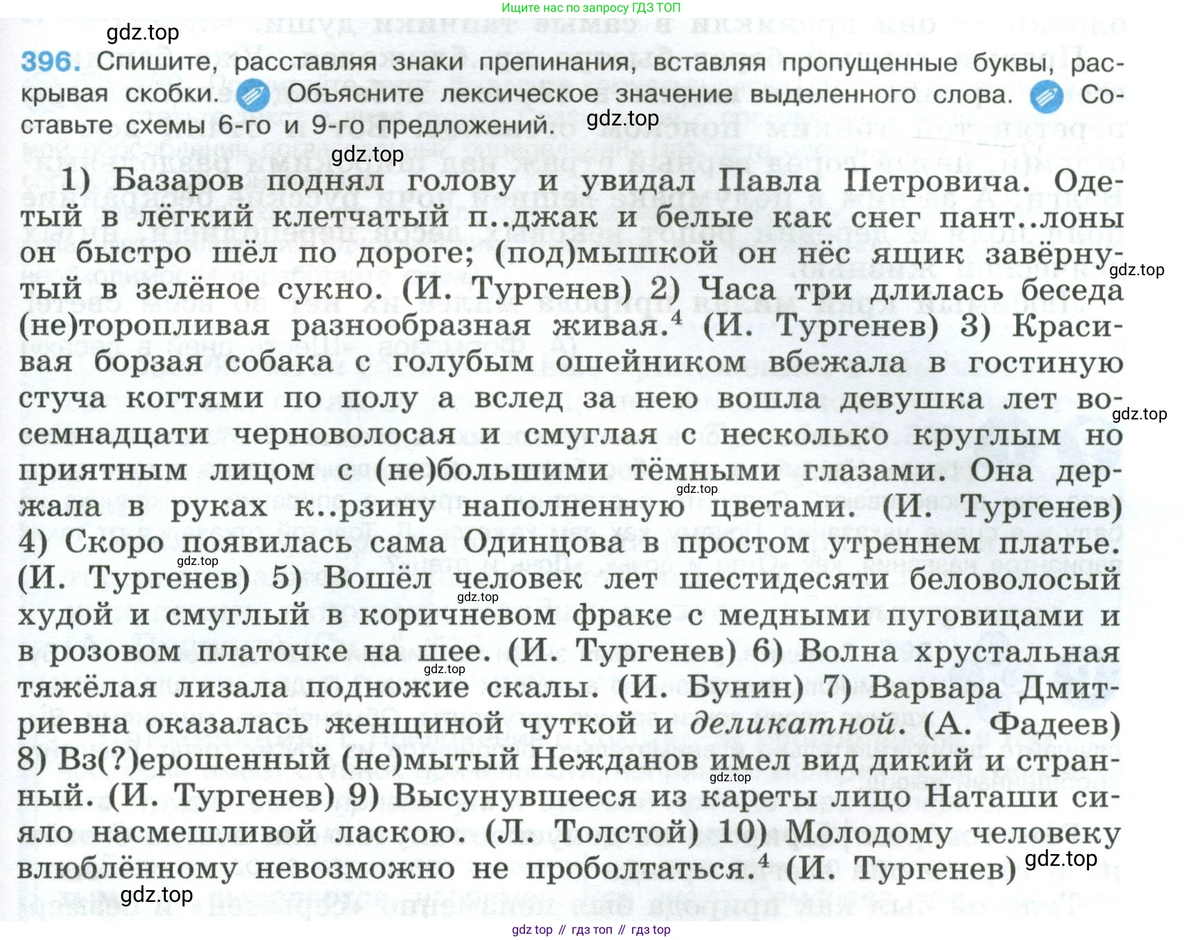 Русский язык, 8 класс Учебник, авторы: Бархударов Степан Григорьевич, Крючков Сергей Ефимович, Максимов Леонард Юрьевич, Чешко Лев Антонович, Николина Наталия Анатольевна, Мишина Клара Ивановна, Текучева Ирина Викторовна, Курцева Зоя Ивановна, Комиссарова Людмила Юрьевна, издательство Просвещение, Москва, 2023, зелёного цвета, страница 201, номер 396, Условие 2023
